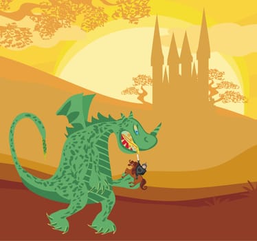 dragon and knight