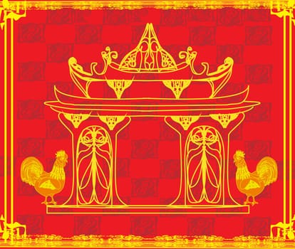year of rooster design for Chinese New Year celebration