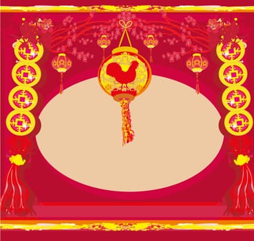 year of rooster design for Chinese New Year celebration