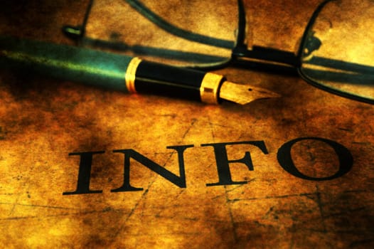 Pen on info text