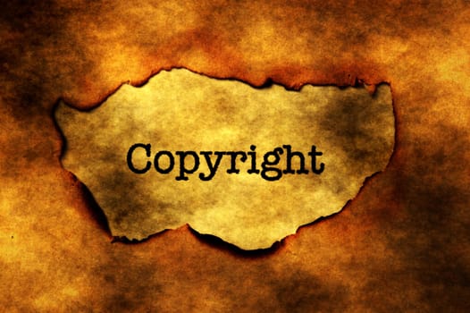 Copyright grunge  concept
