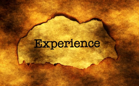 Experience grunge text