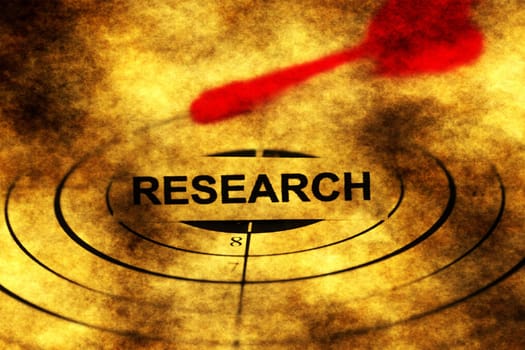 Research target grunge concept