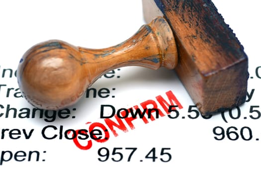 Financial report - confirm