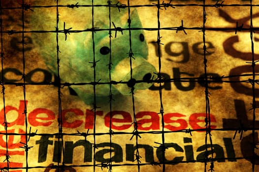 Financial decrease concept