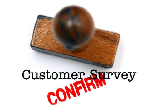 Customer survey confirm