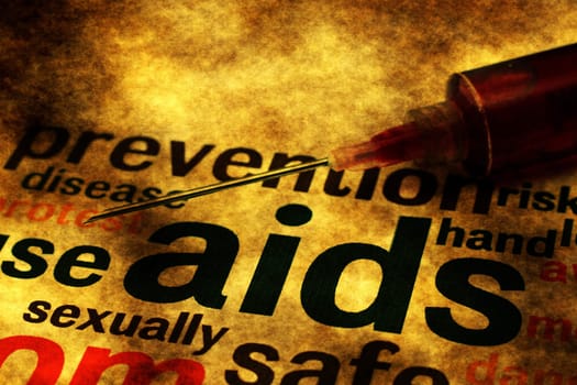 Aids grunge concept