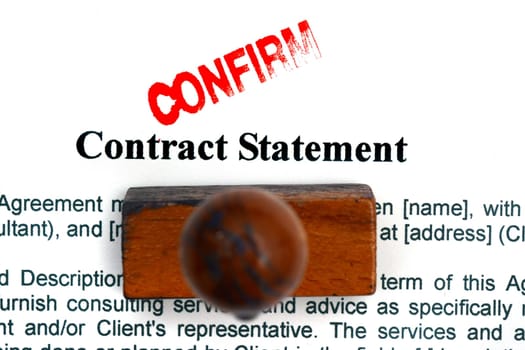 Contract statement