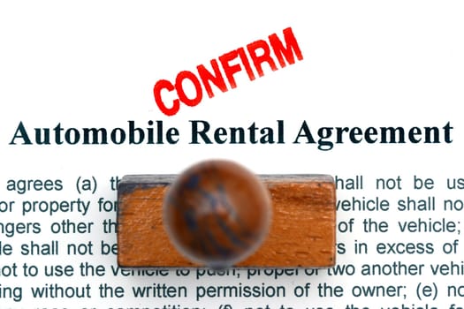 Automobile rental agreement