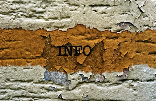 Info text on grunge background