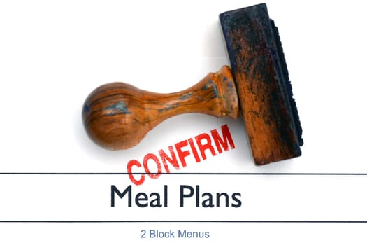 Meal plan confirm