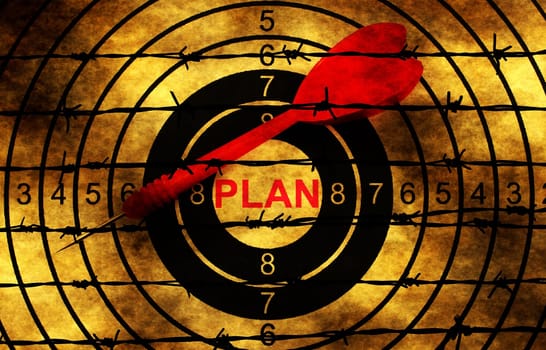 Plan target against barbwire