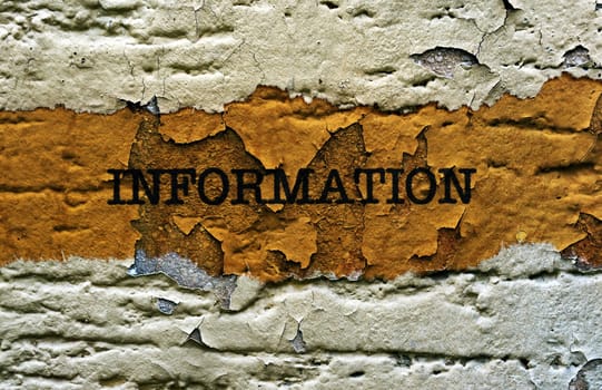 Information on grunge background