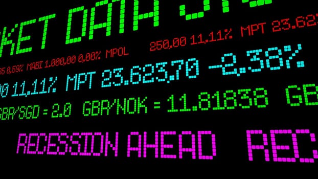 Recession ahead stock ticker