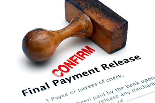 Payment form confirm