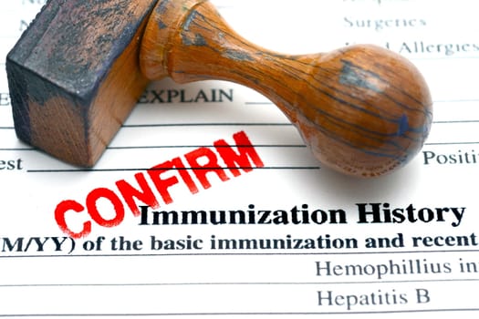 Immunization history confirm