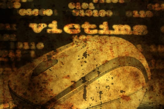 Web victims grunge concept