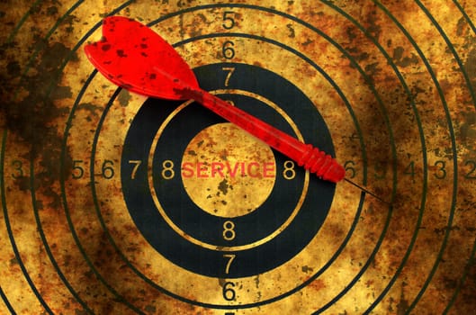 Web service grunge  target concept