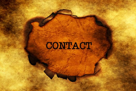 Contact text on paper hole