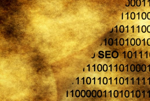 Seo concept on grunge background