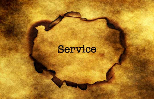 Service paper hole concept