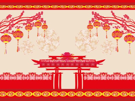 Oriental Happy Chinese New Year card