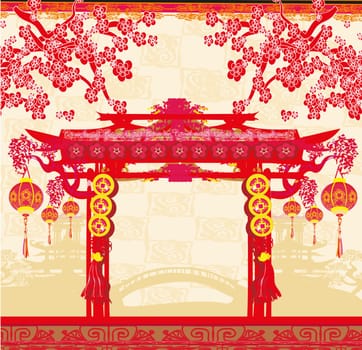 Mid-Autumn Festival for Chinese New Year card