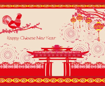 year of rooster design for Chinese New Year celebration