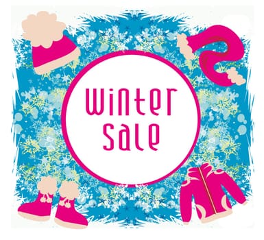 winter sale card