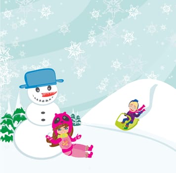 fun in the winter day