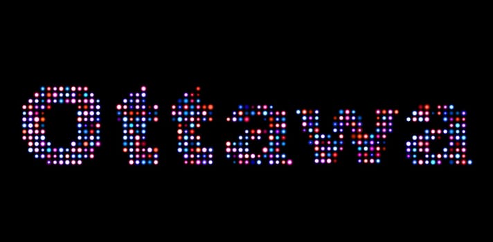Ottawa led text
