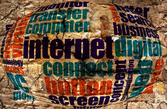 Internet word cloud