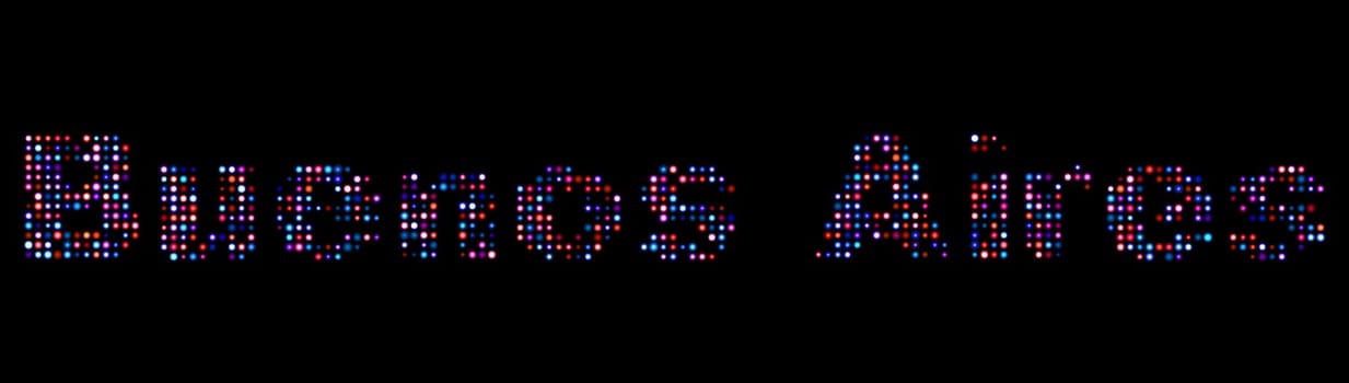 Buenos Aires led text
