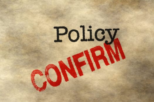 Policy confirm