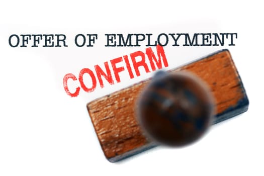 Offer of employment - confirm