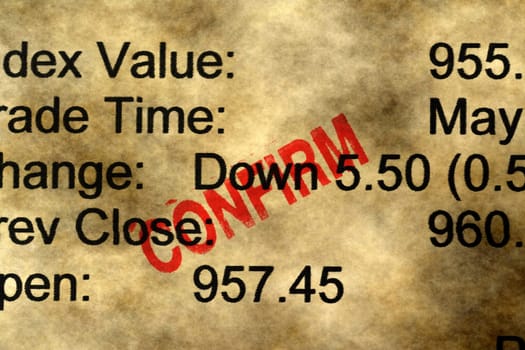 Financial report - confirm