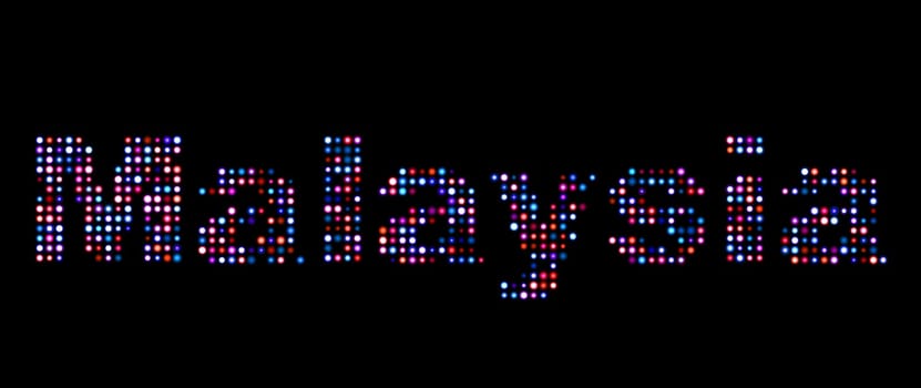 Malaysia led text