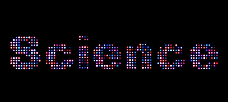 Scince led text