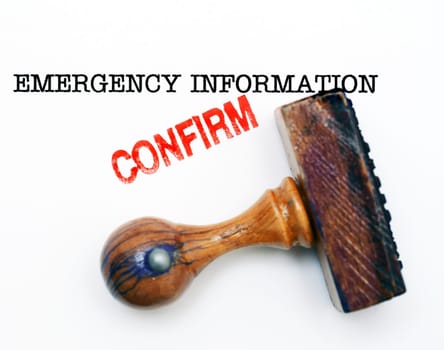 Emergency information - confirm