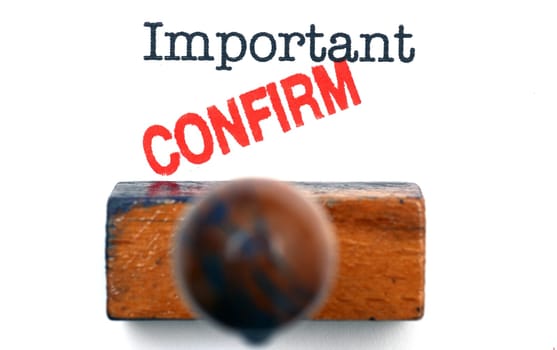 Important stamp confirm