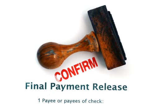 Final payment - confirm
