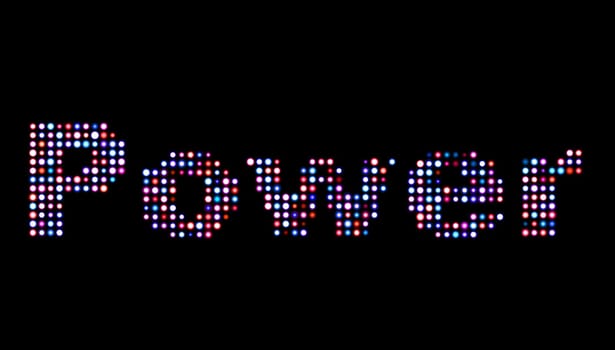 Power led text