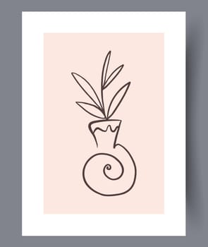 Scandinavian abstract vector print set. Minimalistic abstract wall art background for print. Scandinavian vector style.
