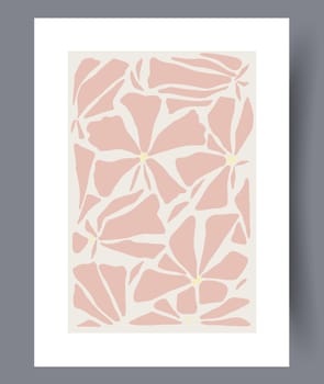 Scandinavian abstract vector print set. Minimalistic abstract wall art background for print. Scandinavian vector style.