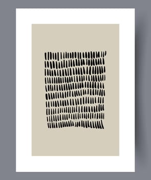 Scandinavian abstract vector print set. Minimalistic abstract wall art background for print. Scandinavian vector style.