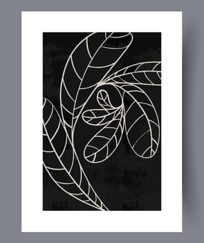 Scandinavian abstract vector print set. Minimalistic abstract wall art background for print. Scandinavian vector style.