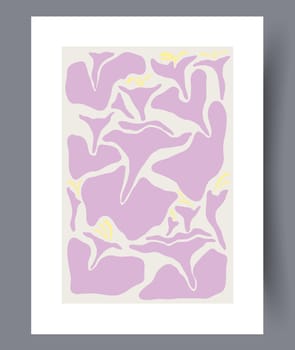 Scandinavian abstract vector print set. Minimalistic abstract wall art background for print. Scandinavian vector style.