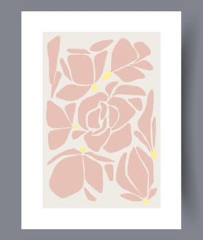 Scandinavian abstract vector print set. Minimalistic abstract wall art background for print. Scandinavian vector style.