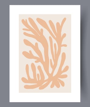 Scandinavian abstract vector print set. Minimalistic abstract wall art background for print. Scandinavian vector style.