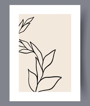 Scandinavian abstract vector print set. Minimalistic abstract wall art background for print. Scandinavian vector style.